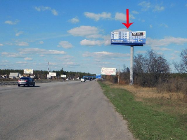 Суперсайт/Мегаборд, Трассы, В'їзд до Києва, з боку Одеси, від н.п.Глеваха, від котедж.городка Садок вишневий