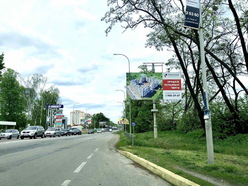 Білборд/Щит, Буча, вул. Нове шосе , в напрямку Києва, поруч з Епіцентром на зупинці