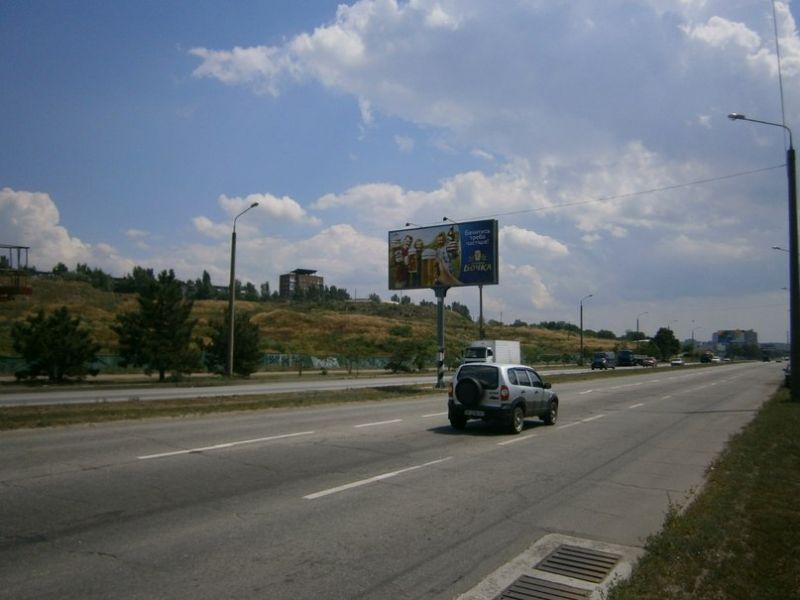 Билборд/Щит, Запорожье, Набережна магістраль  – бульв.Центральний, рух до вокзалу