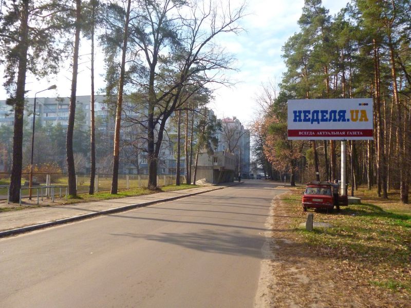 Білборд/Щит, Коцюбинське, вул. Пономарьова, навпроти школи