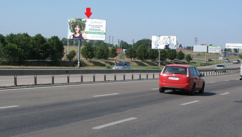 Білборд/Щит, Траси, Овідіопольська дорога (10+440км) - від 7км у бік  Овідіополя, Авангарда, Аквапарка Одеса