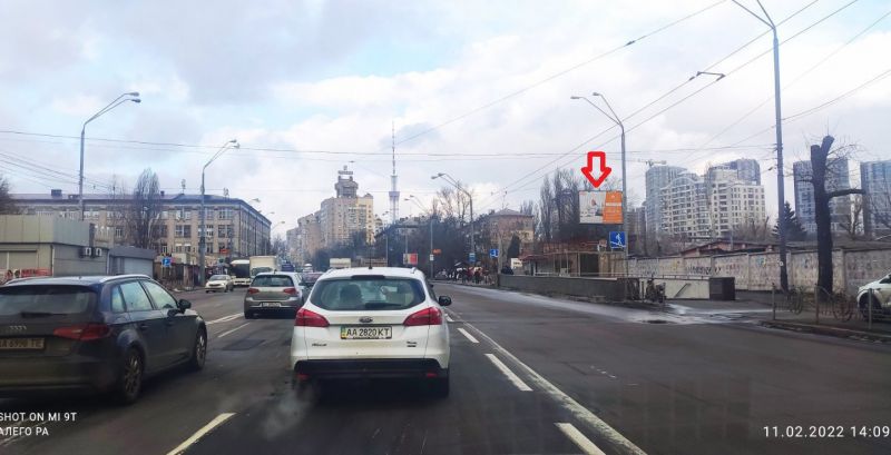 Билборд/Щит, Киев, вул. Довженка, 2