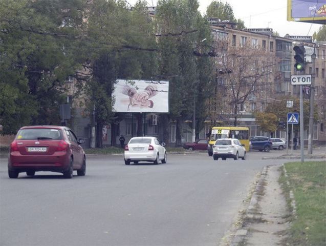 Білборд/Щит, Кропивницький, Училищний пров., 10- Олефіренка вул.