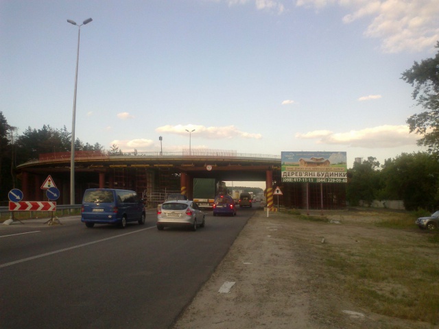 Білборд/Щит, Траси, Житомирская трасса 20км. - Стоянка - в направлении Киева,200м до остановки "Стоянка"