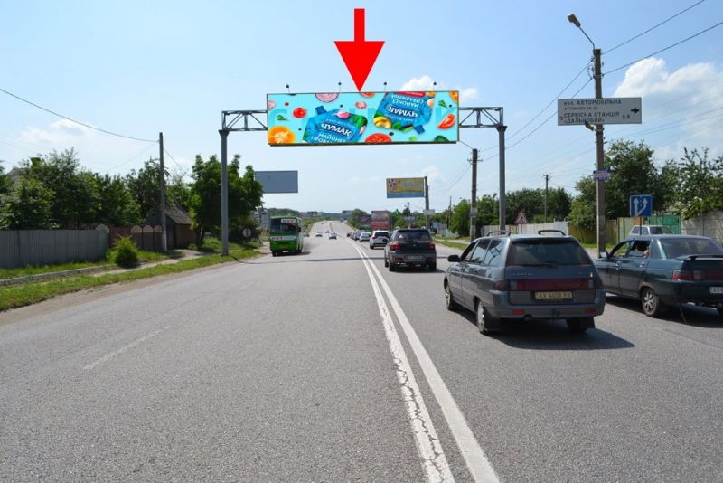 Арка/Реклама на мостах, Трассы, Арка-Полтавський шлях-Пісочин-вул. Автомобільна - з центру