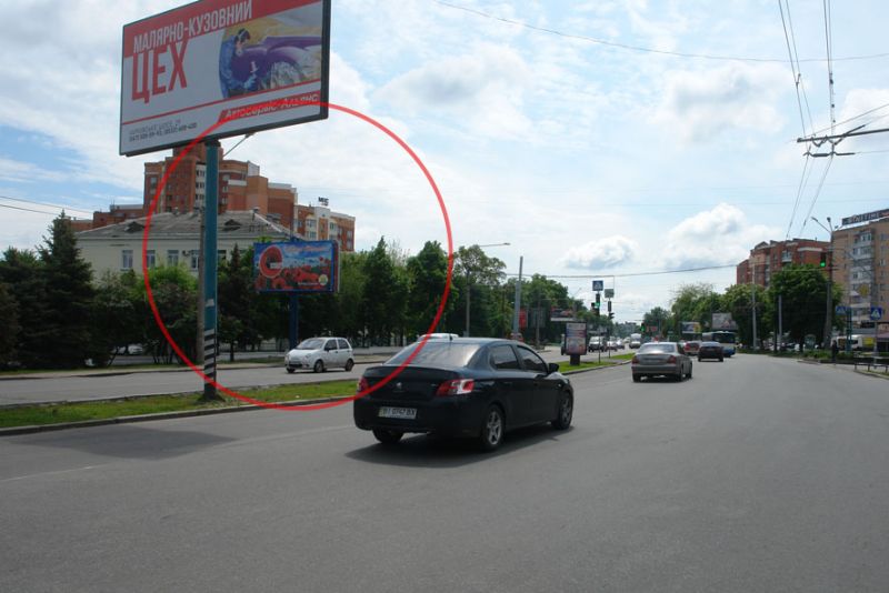 Билборд/Щит, Полтава, вул. Європейська, 99 (зуп. «4-а міська лікарня») білборд