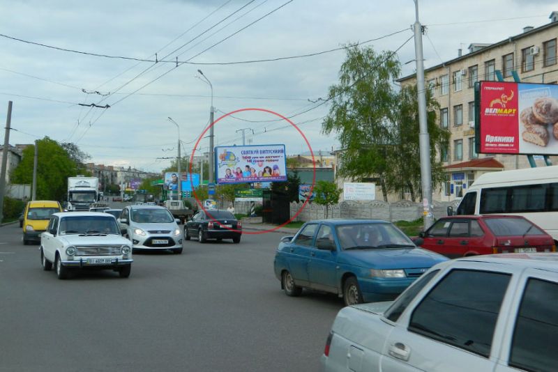 Билборд/Щит, Полтава, вул. Сінна (зуп. «ДТСАФ») білборд