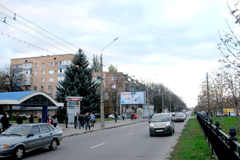 Билборд/Щит, Полтава, вул. Соборності ,69 (зуп. «ОЦЕВУМі»)  білборд