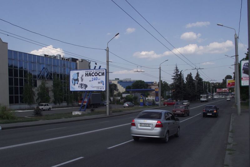 Билборд/Щит, Полтава, вул. М.Бірюзова (КФ «Домінік») білборд