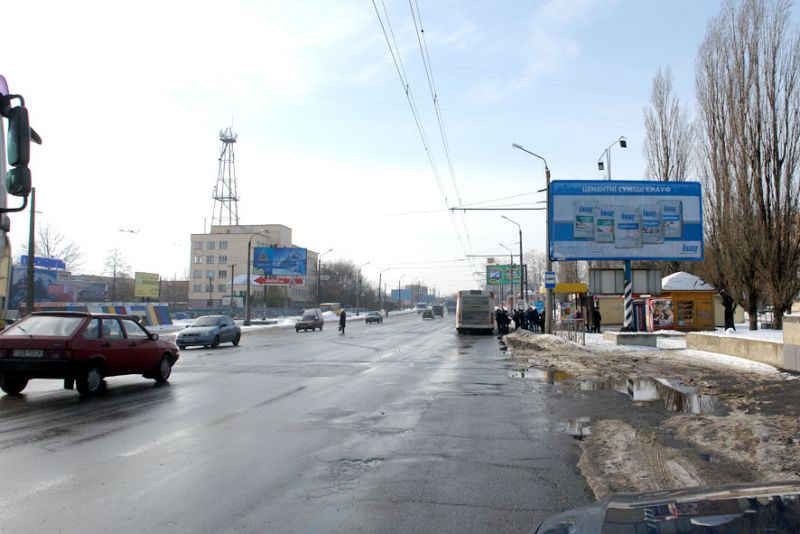 Билборд/Щит, Полтава, вул. М.Бірюзова /зуп. «11 школа»/ білборд