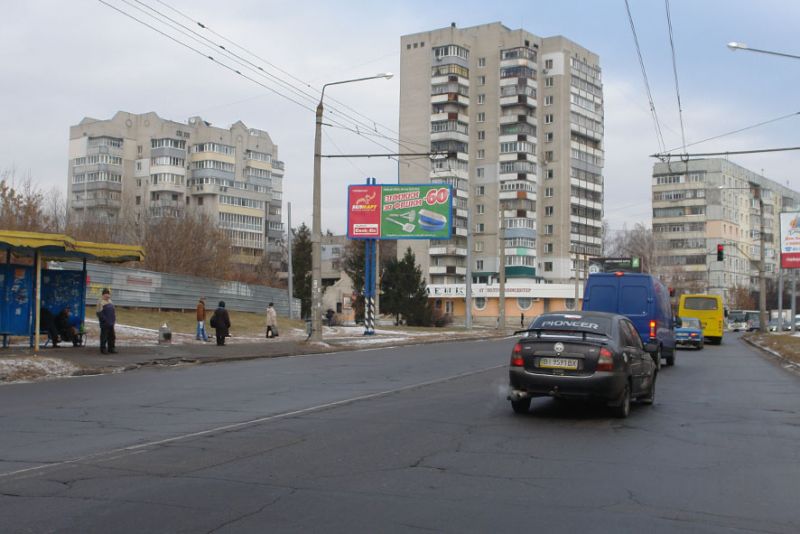 Билборд/Щит, Полтава, вул. В.Тирновська / вул. Ю.Тимошенка (зуп. «Бібліотека») білборд