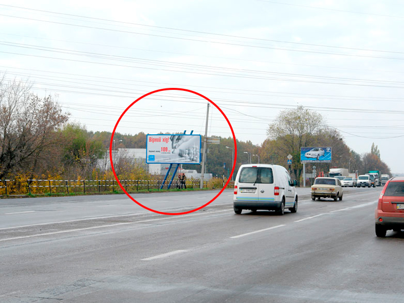 Билборд/Щит, Полтава, вул. Київське шосе / вул. В.Тирновська  білборд