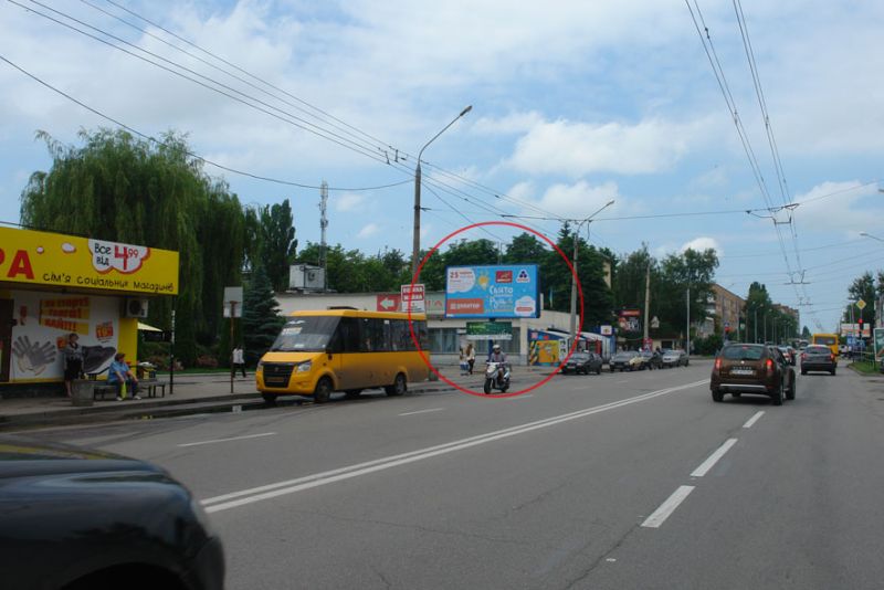 Билборд/Щит, Полтава, вул. І.Мазепи, 11 (зуп. «Алмазна») білборд