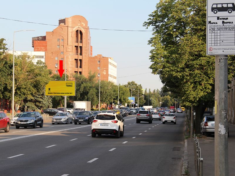 Білборд/Щит, Київ, Скляренка вул., 5, в бік Бандери пр. (кол. Московський пр.)