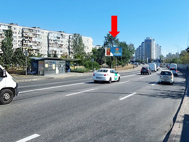 Білборд/Щит, Київ, Харківське шосе, 21, в бік Харківської пл.