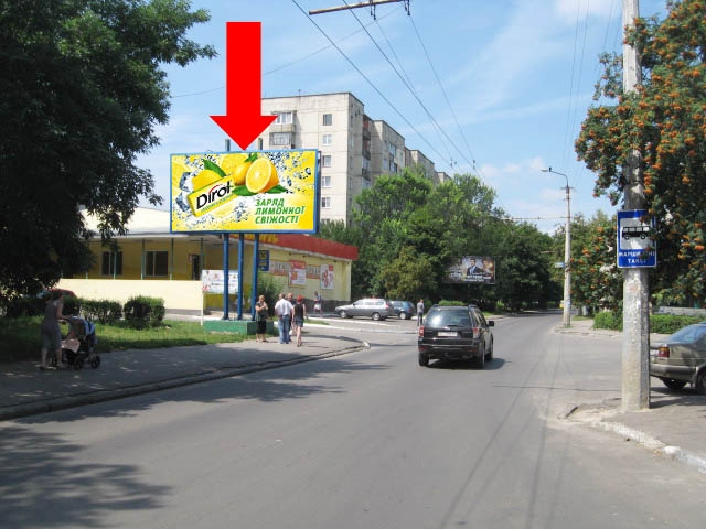 Билборд/Щит, Луцк, Бенделіані вул., 1, біля супермаркету "Салют", в бік Станіславського вул.