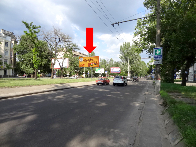 Білборд/Щит, Миколаїв, Центральний пр. (кол. Леніна пр.) / Інженерна вул., біля ТРЦ "City Center", з центру