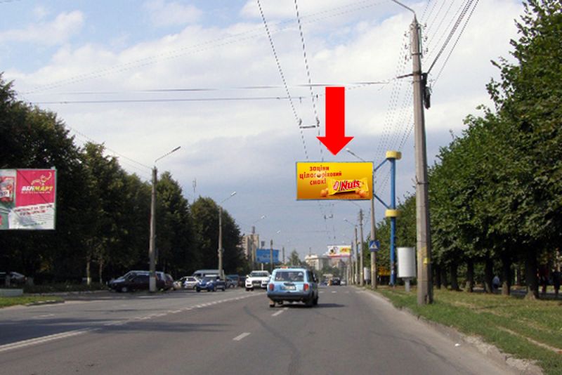 Билборд/Щит, Черновцы, Героїв Майдану вул. (кол. Червоноармійська вул.), 83, біля лабораторії "Сінево", в центр (флажок)