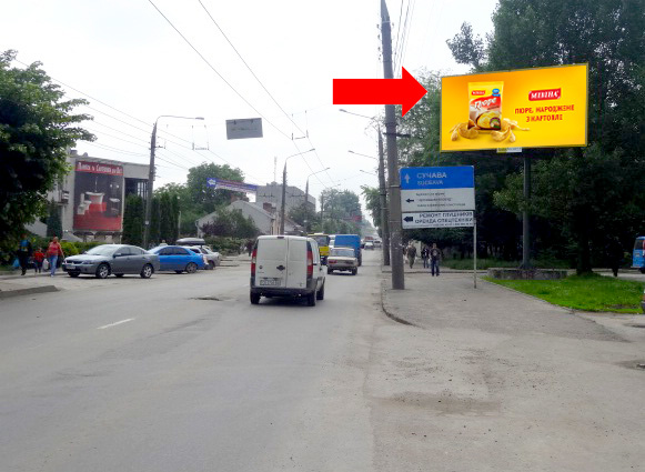 Билборд/Щит, Черновцы, Головна вул., 190, біля експоцентру "Ролем", з центру