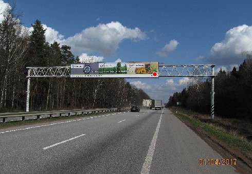Арка/Реклама на мостах, Траси, Траса M-06, Київ-Житомир, 124,250