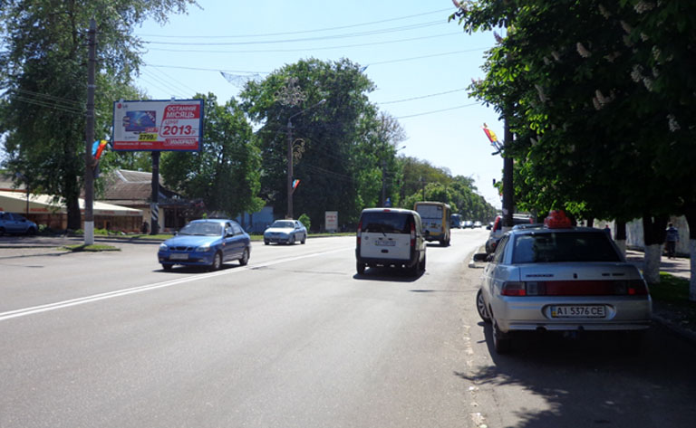 Билборд/Щит, Киев, Бориспіль вул.Киівський шлях 65 (В) на Київ/200м від супер макрет Біла,МакДональдс