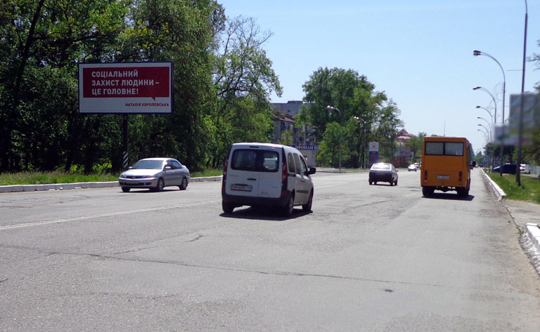 Билборд/Щит, Киев, Бровари вул.Київська 300 (В)/400м від "Епіцентра" - на Київ