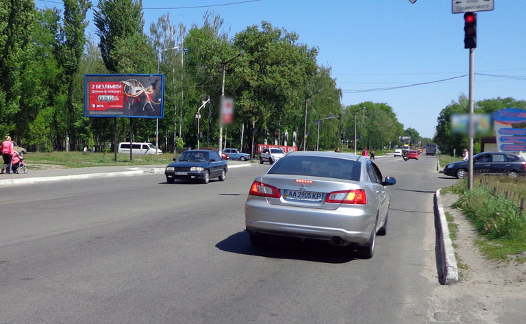 Билборд/Щит, Киев, Бровари вул.Ярослава Мудрого/Грушевського 5 (В) з Київа/АТБ