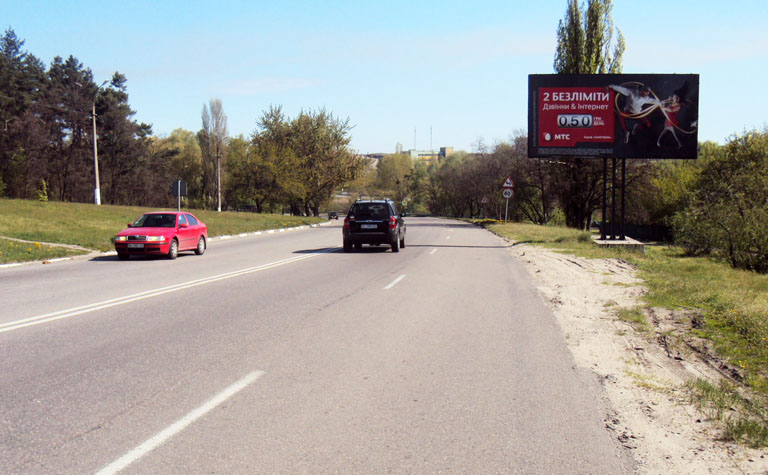 Билборд/Щит, Киев, Обухів вул.Київська 10 (А)/ринок "Пісчаний" виїзд