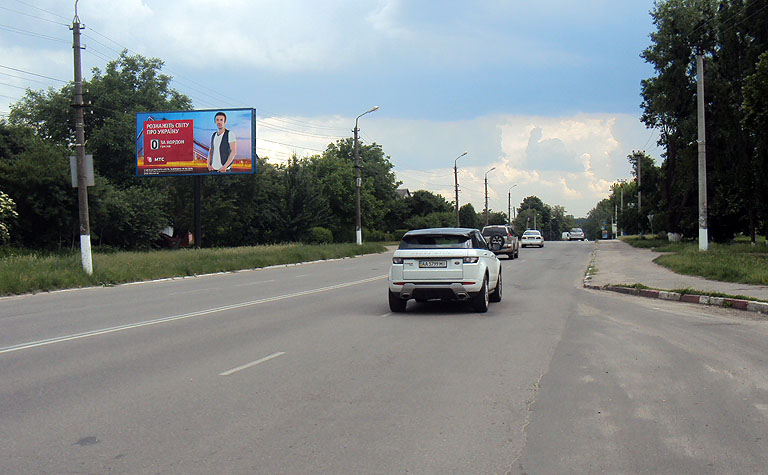 Білборд/Щит, Київ, Боярка вул Білогородська 54 (В) - в центр Боярки