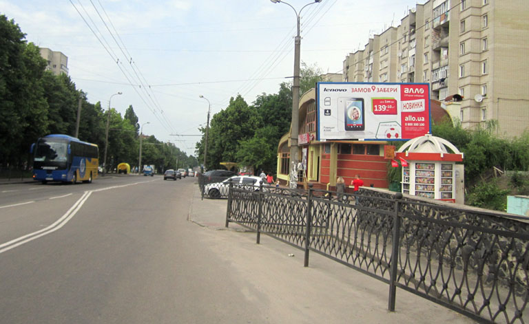 Білборд/Щит, Київ, вул.Степана Бандери/вул.Д.Галицького (А)