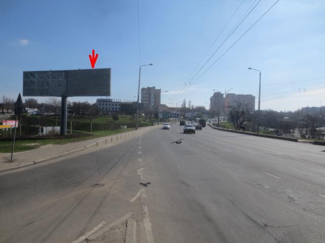 Билборд/Щит, Одесса, Грушевского Мих. возле моста (схема №1) В правая