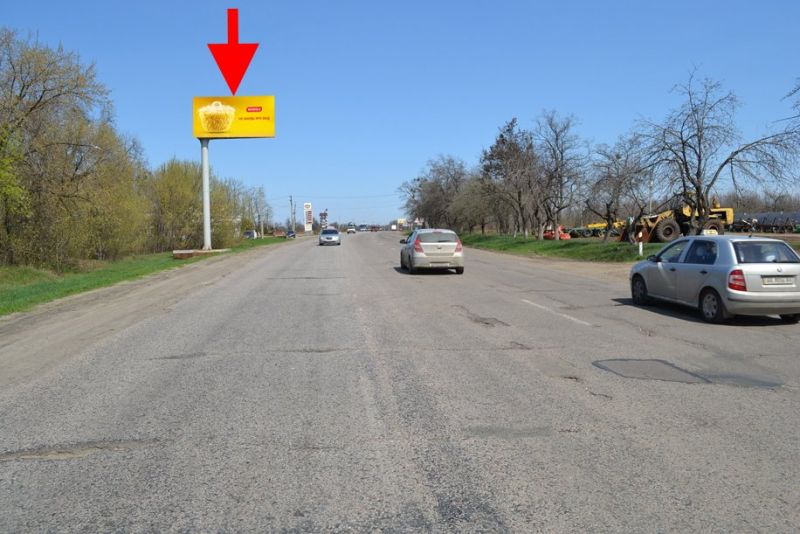 Білборд/Щит, Мерефа, Мерефа-виїзд із міста у бік Харкова-прапорець №1