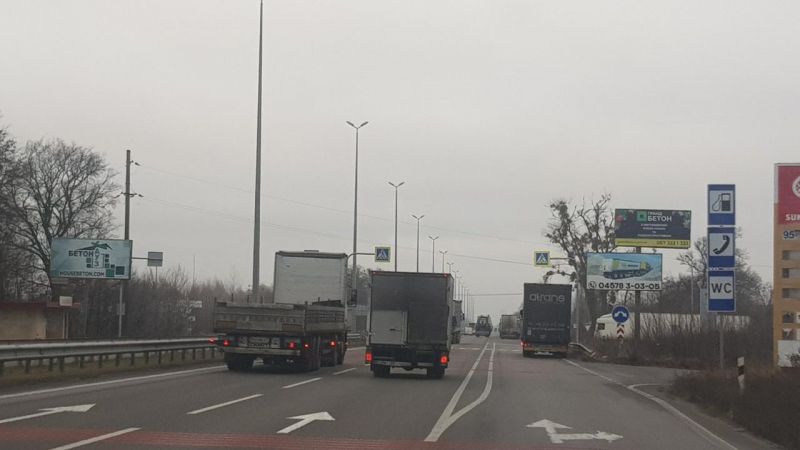 Билборд/Щит, Трассы, М-06 Житомир-Киев 45 км 000 м