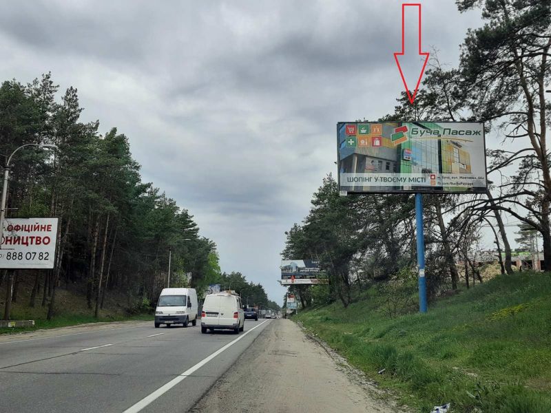 Билборд/Щит, Трассы, М-07 Киев-Буча-Ворзель-Ковель 24 км. 650 м. (А)