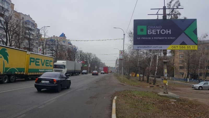 Билборд/Щит, Трассы, М-07 Ковель-Ворзель-Буча-Киев  29 км. 200 м. (А)