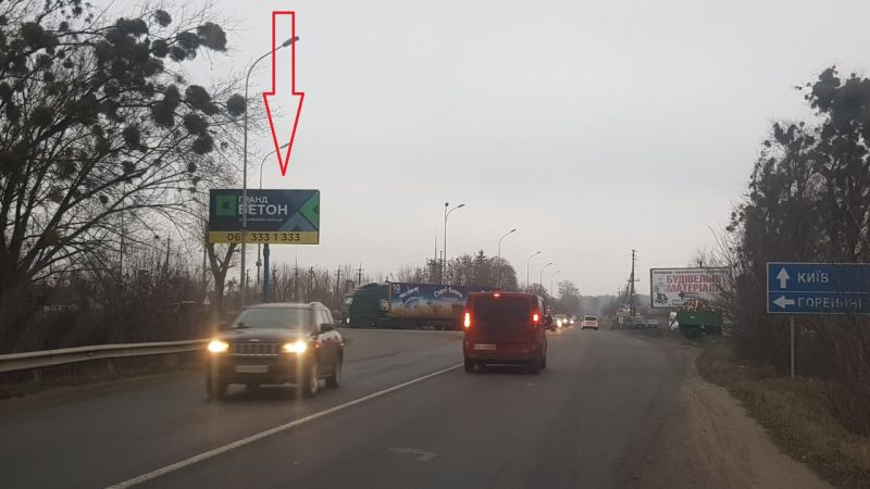 Білборд/Щит, Траси, Р-04 Киев-Бышев-Фастов 13 км 100 м