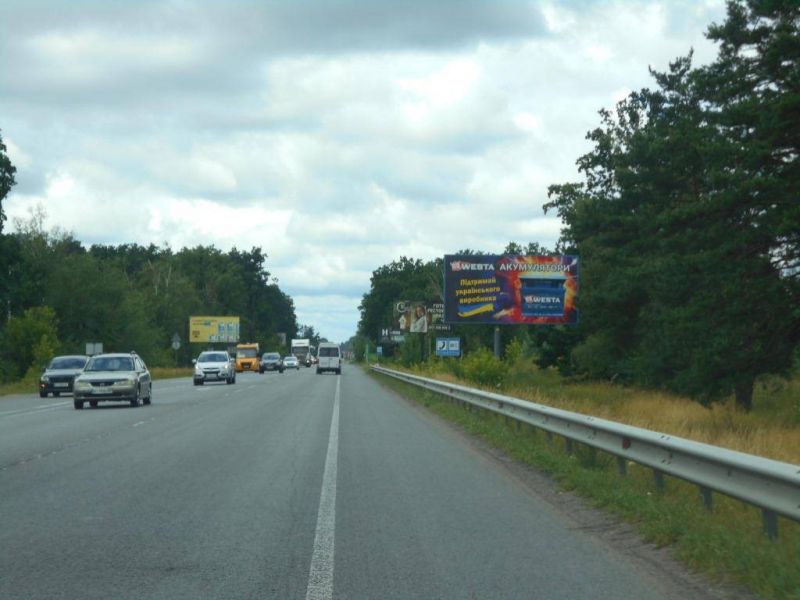 Билборд/Щит, Буча, м. Буча, траса М-07 "Київ-Ковель", км 32+000 право, навпроти АЗК  БРСМ, ЖК "Форест Ленд"