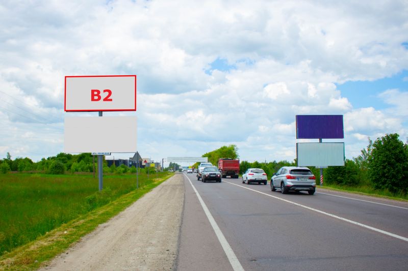Билборд/Щит, Трассы, М-10 Західний обхід м. Львова , км 11+240, праворуч, біля Арт-Енерго в сторону ЕпіцентрК (верхній)