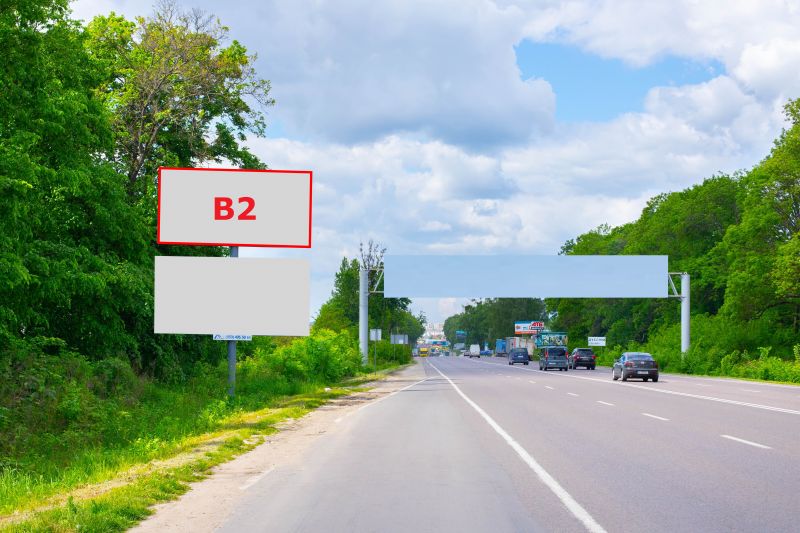 Билборд/Щит, Трассы, Н-17 Під'їзд до м.Львів, км 2+700, ліворуч, перед Дублянами в сторону Львова (верхній)