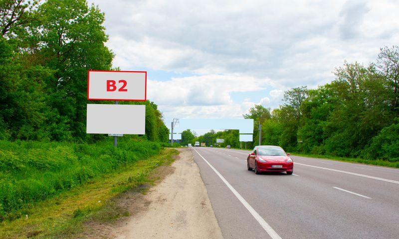 Билборд/Щит, Трассы, Н-17 Під'їзд до м.Львів, км 2+100, праворуч, перед Дублянами АЗС Shell в сторону Києва (нижній)