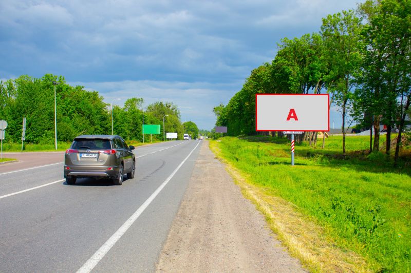Білборд/Щит, Траси, М-09 Тернопіль-Львів-Рава-Руська, км 109+790, ліворуч, з Винників в сторону Тернополя (навпроти АЗС WOG)