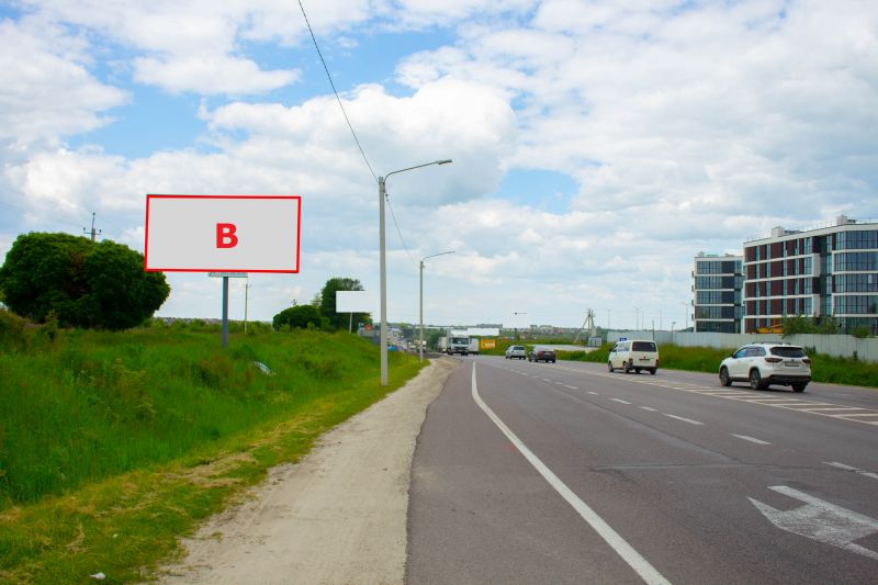 Билборд/Щит, Трассы, М-10 Західний обхід м. Львова , км 12+390, праворуч, Панська Гора в сторону Скниліва