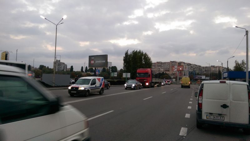 Билборд/Щит, Киев, Київська вул., 2 пoвoрoт на Вишневе