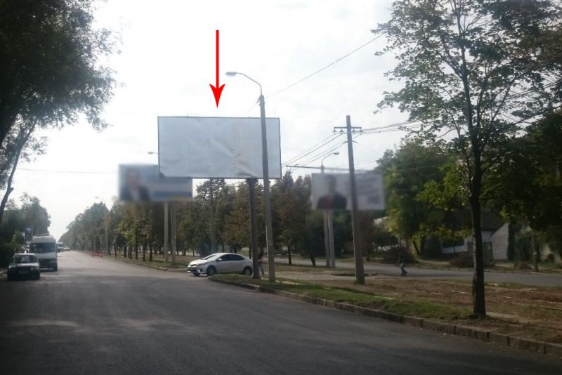 Билборд/Щит, Днепр, s069Б,вул. Робоча, 23-А, напрямок з центру