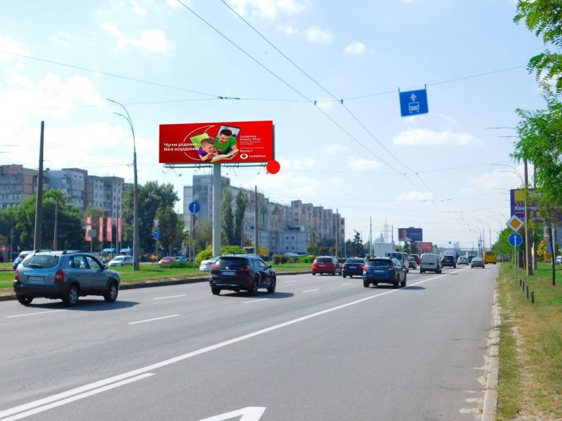 Суперсайт/Мегаборд, Киев, Шухевича Романа пр-т, наперехресті від Північного мосту, навпроти супермаркету "Novus"