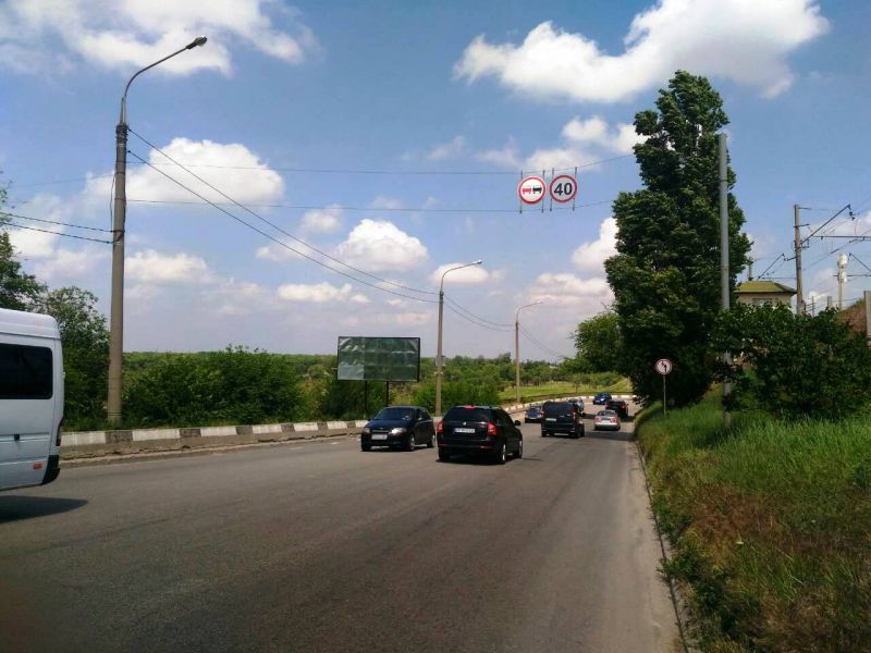 Білборд/Щит, Запоріжжя, ул.Василия Сергиенко_выезд на мост Преображенского