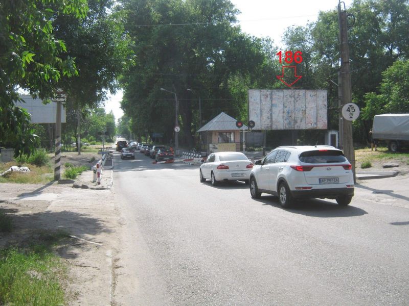 Білборд/Щит, Запоріжжя, 186 Запоріжжя  Верхняя (жд переезд)