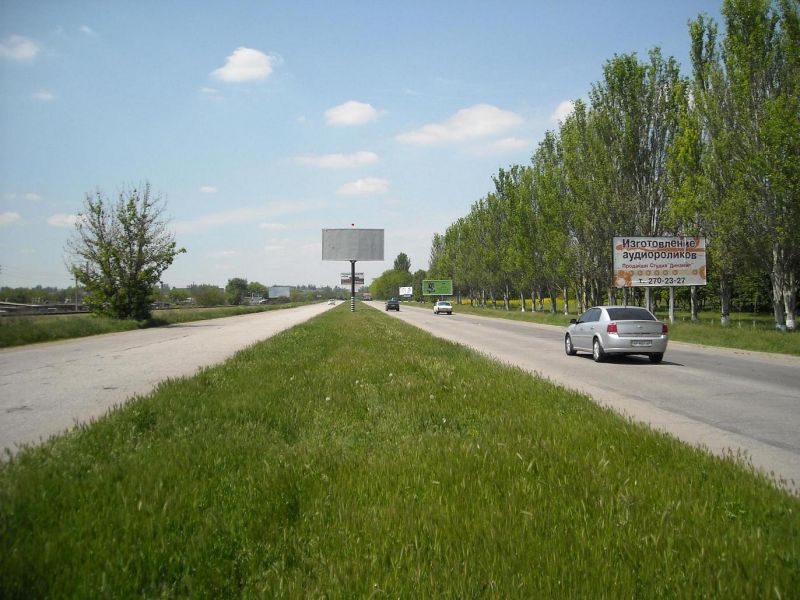 Билборд/Щит, Запорожье, 142_Запоріжжя_ул.Тиражная 220от выезда из НИИ "Масленичных культур"-выезд из города