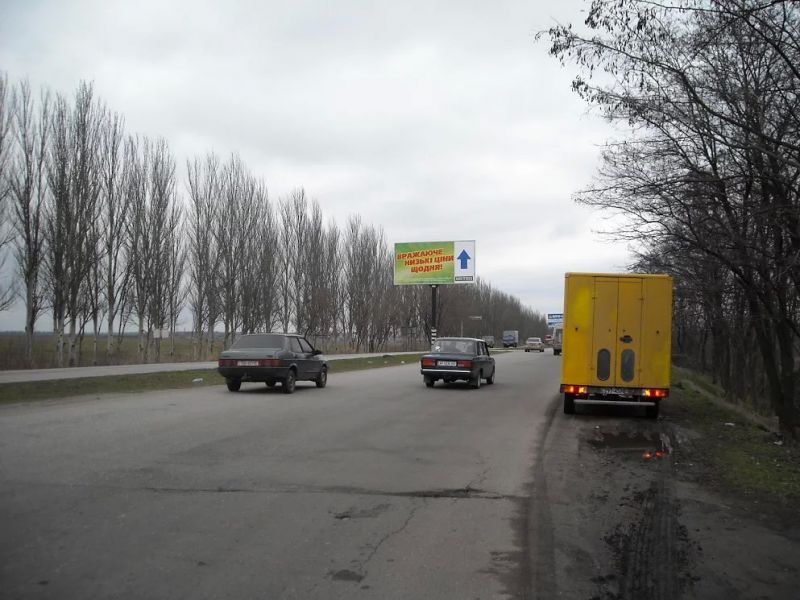 Билборд/Щит, Запорожье, 111_Запоріжжя_ул.Тиражная  -въезд в город Первый щит