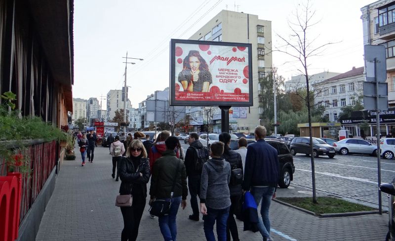Скролл/Ситиборд, Киев, вул.В Васильківська,57/3 / ст.метро "Олімпійська", на Палац "Україна" (В) СКРОЛЕР